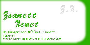 zsanett nemet business card